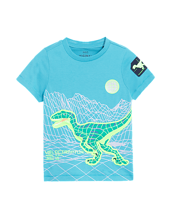 Pure Cotton Dinosaur T-Shirt