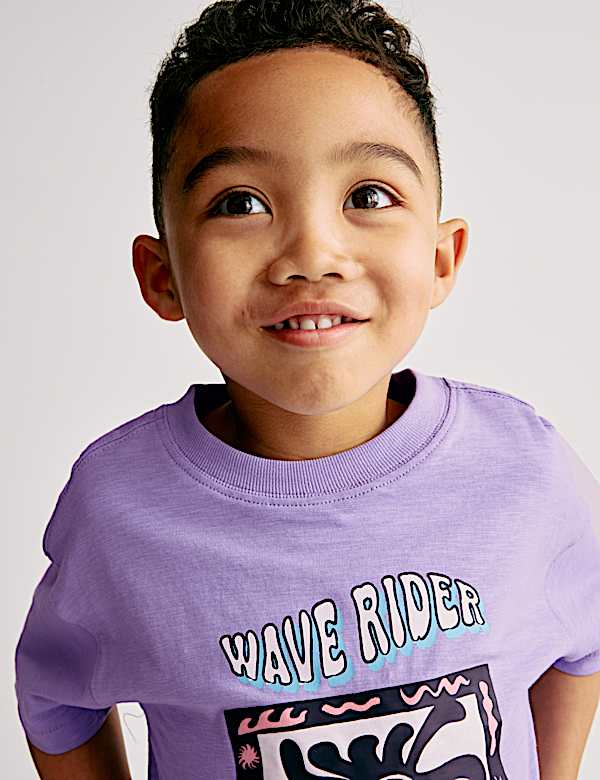 Pure Cotton Graphic T-Shirt (2-16 Yrs) - RO