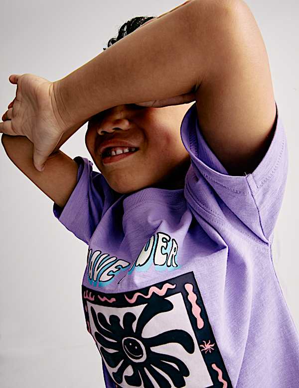 Pure Cotton Graphic T-Shirt (2-16 Yrs) - RO