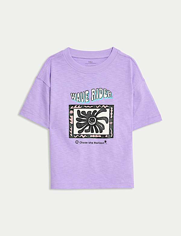 Pure Cotton Graphic T-Shirt (2-16 Yrs) - RO