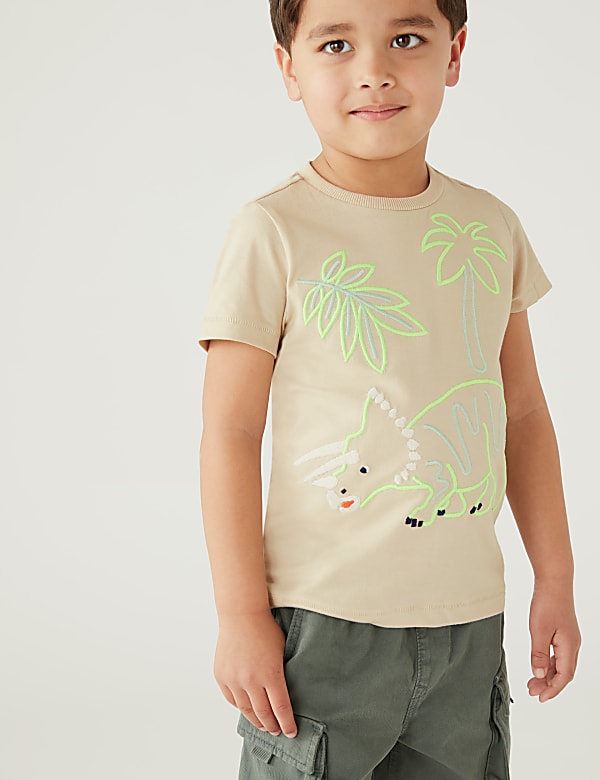 Pure Cotton Dinosaur T-Shirt