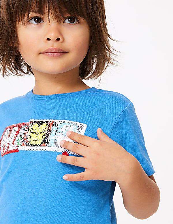 Marvel™ Colour Reversible Sequin T Shirt (2-7 Yrs)