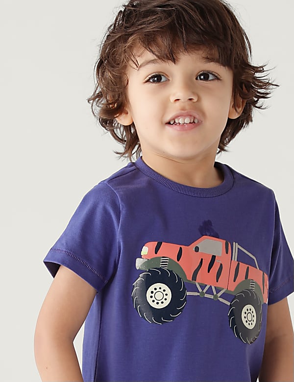 Pure Cotton Monster Truck T-Shirt