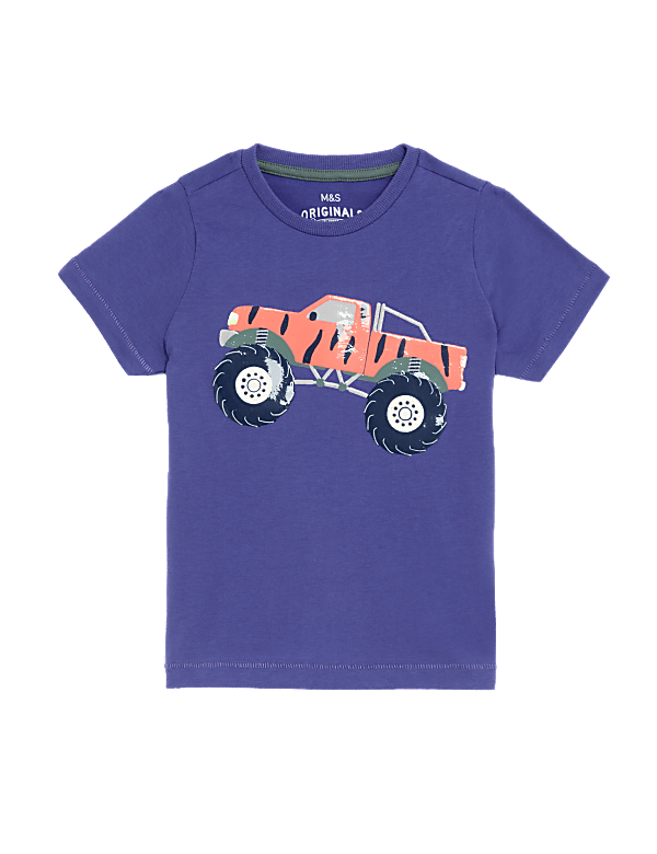 Pure Cotton Monster Truck T-Shirt