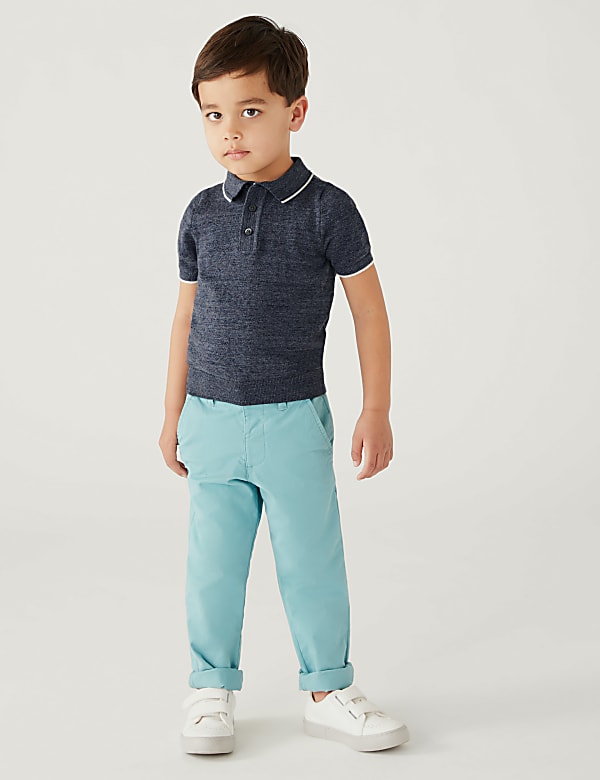 Cotton Rich Knitted Polo Shirt