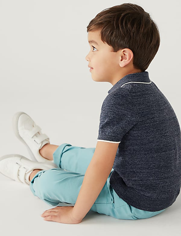 Cotton Rich Knitted Polo Shirt