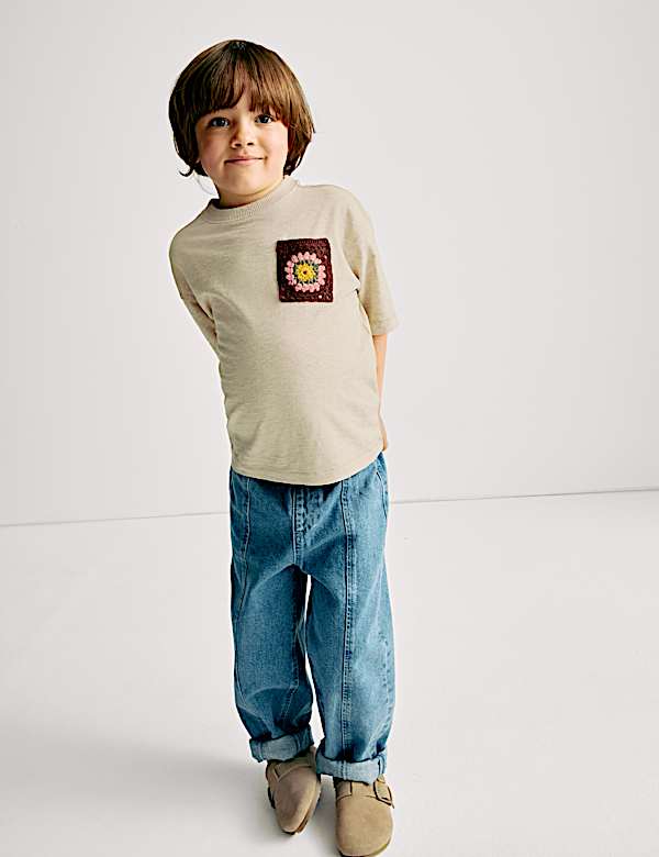 Pure Cotton Pocket T-Shirt (2-8 Yrs) - ID