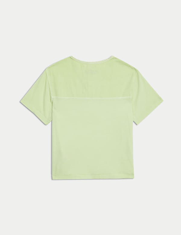 Cotton Rich Striped Textured T-Shirt (2-8 Yrs)