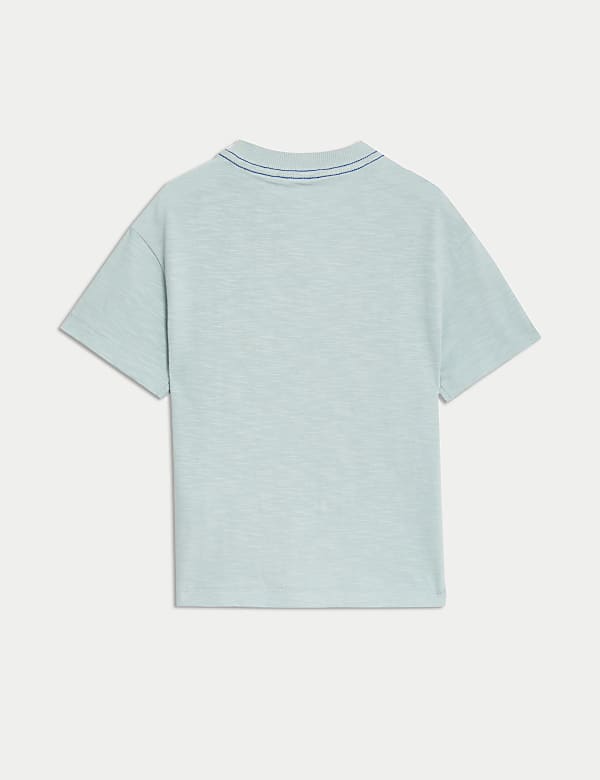 Pure Cotton Robot Graphic T-Shirt (2-8 Yrs)