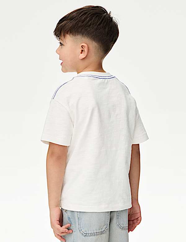 Pure Cotton Dinosaur Scene T-Shirt (2-8 Yrs) - JP