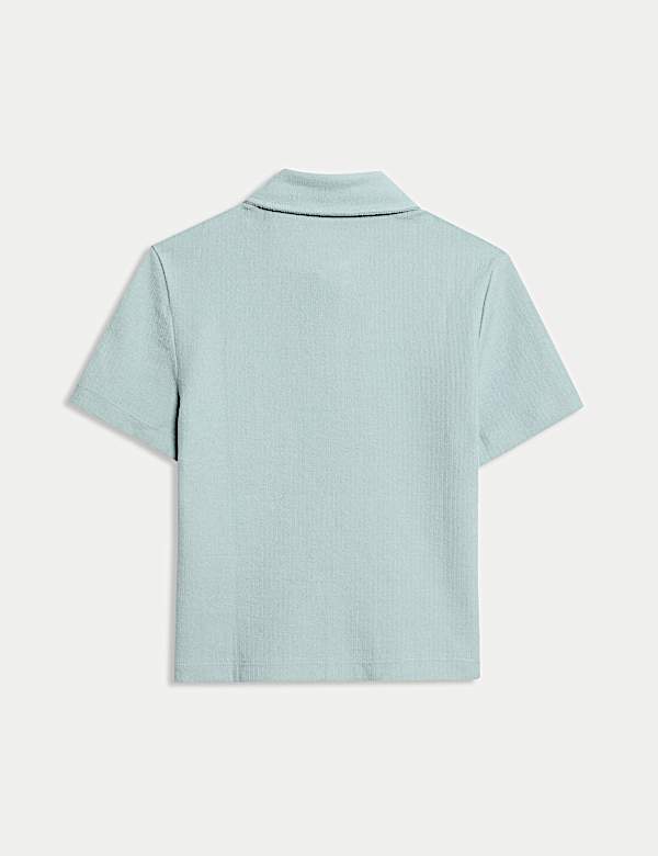 Cotton Rich Textured Polo