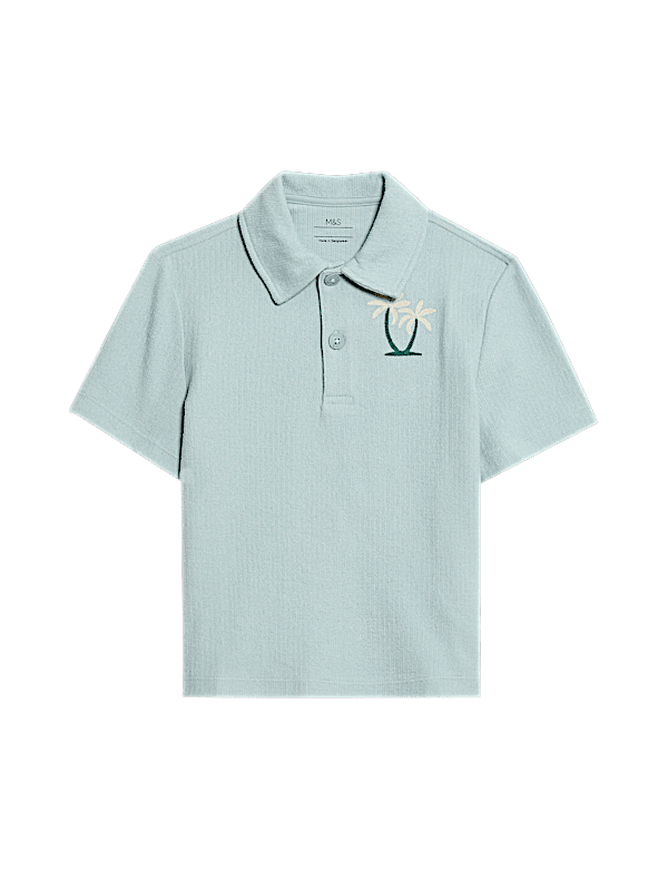 Cotton Rich Textured Polo