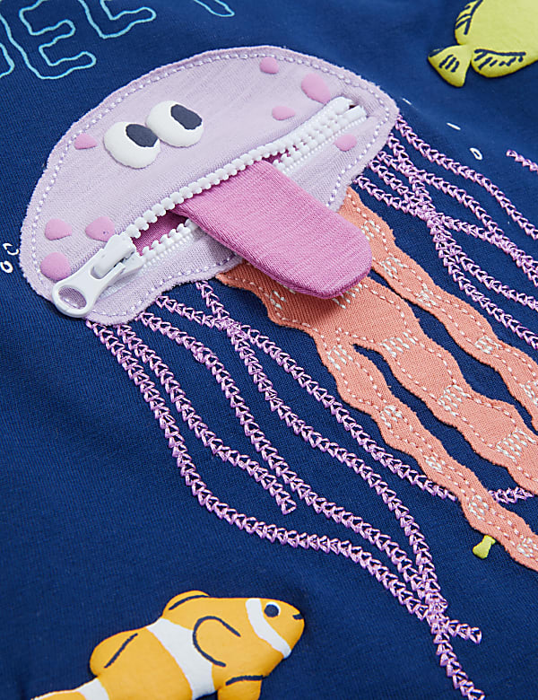 Pure Cotton Jellyfish T-Shirt (2-7 Yrs)
