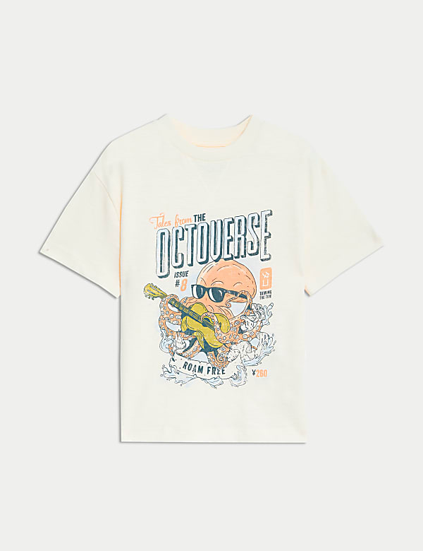 Pure Cotton Print T-Shirt (2-8 Yrs)