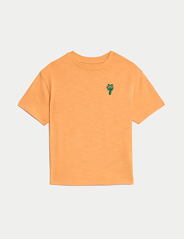 T-shirt με στάμπα στο στήθος Fun από 100% βαμβάκι (2-8 ετών) - GR