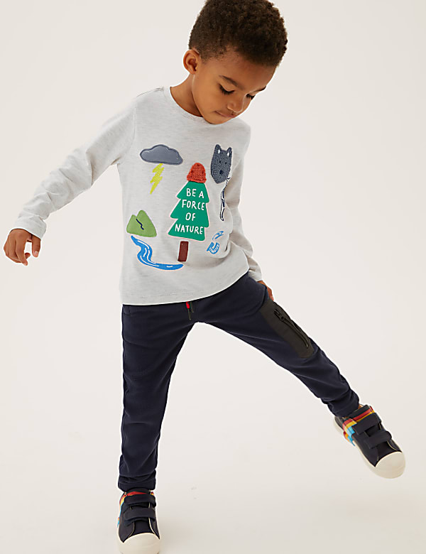Cotton Rich Nature Embroidered Top (2-7 Yrs)