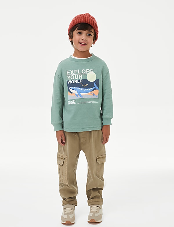 Pure Cotton Whale Top (2-8 Yrs)