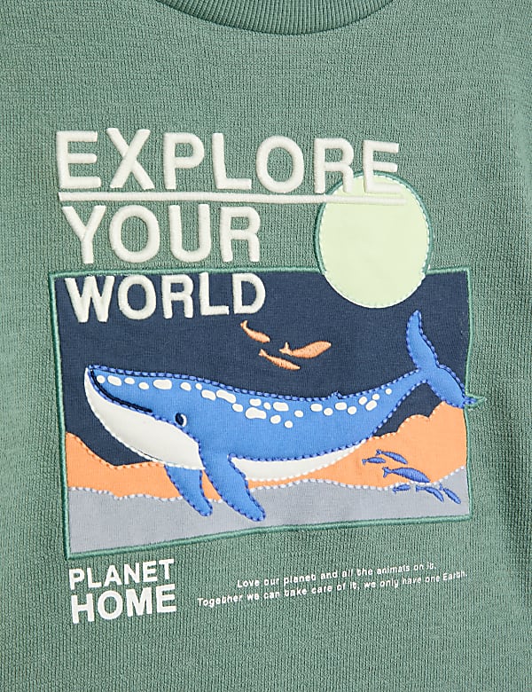Pure Cotton Whale Top (2-8 Yrs)
