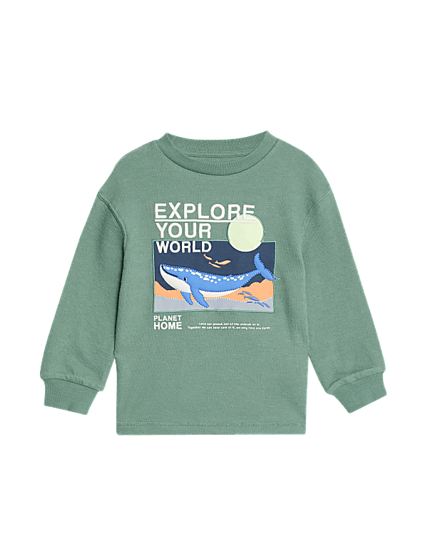 Pure Cotton Whale Top (2-8 Yrs)