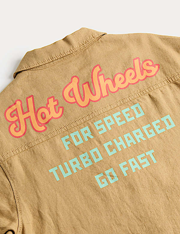 Linen Rich Hot Wheels&trade; Graphic Shirt (2-8 Yrs)