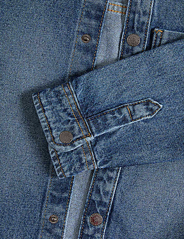 Pure Cotton Twill Denim Shirt (2-8 Yrs)