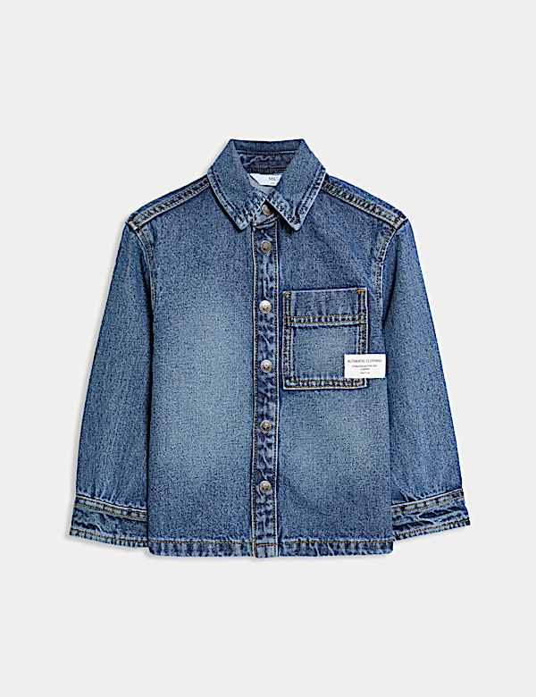 Pure Cotton Twill Denim Shirt (2-8 Yrs) - NZ