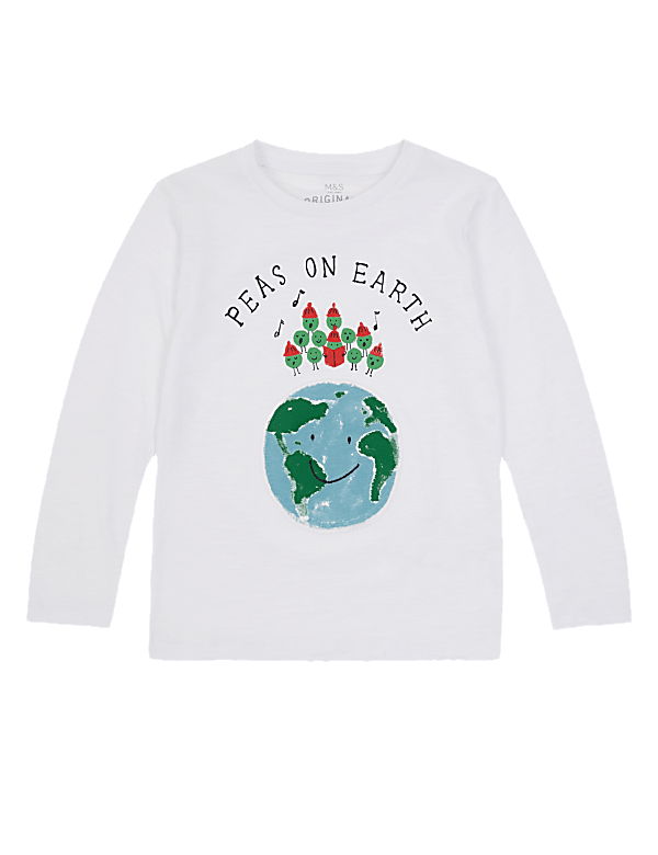 Cotton Peas On Earth Top (3 Months - 7 Years)