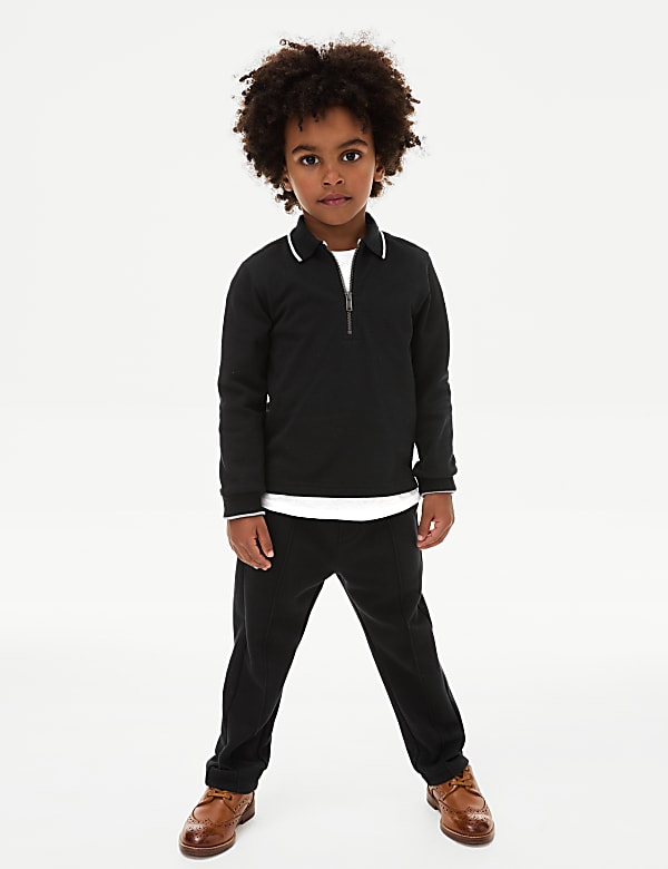 Cotton Rich Tipped Polo Shirt (1-8 Yrs) - CY