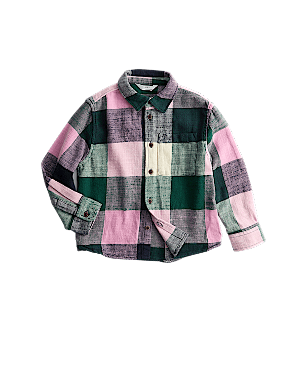 Pure Cotton Checked Shirt (2-8 Yrs)