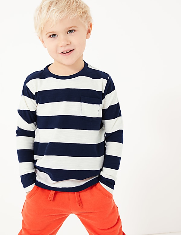 Cotton Striped Top (2-7 Yrs)