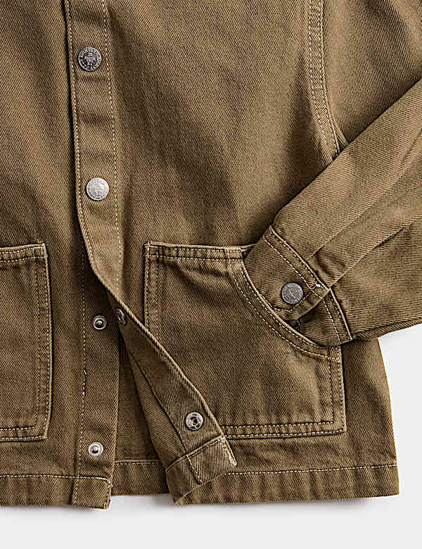 Pure Cotton Denim Overshirt (2-8 Yrs)