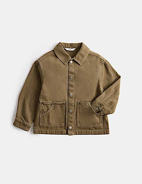 Pure Cotton Denim Overshirt (2-8 Yrs)