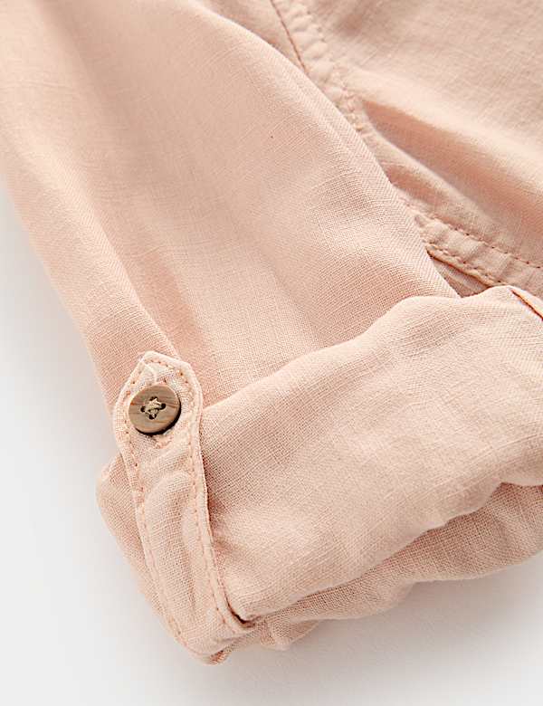 Linen Rich Grandad Shirt (2-8 Yrs)