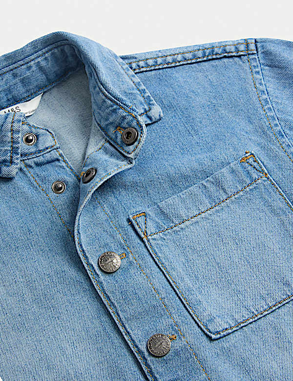 Pure Cotton Denim Shirt (2-8 Yrs)