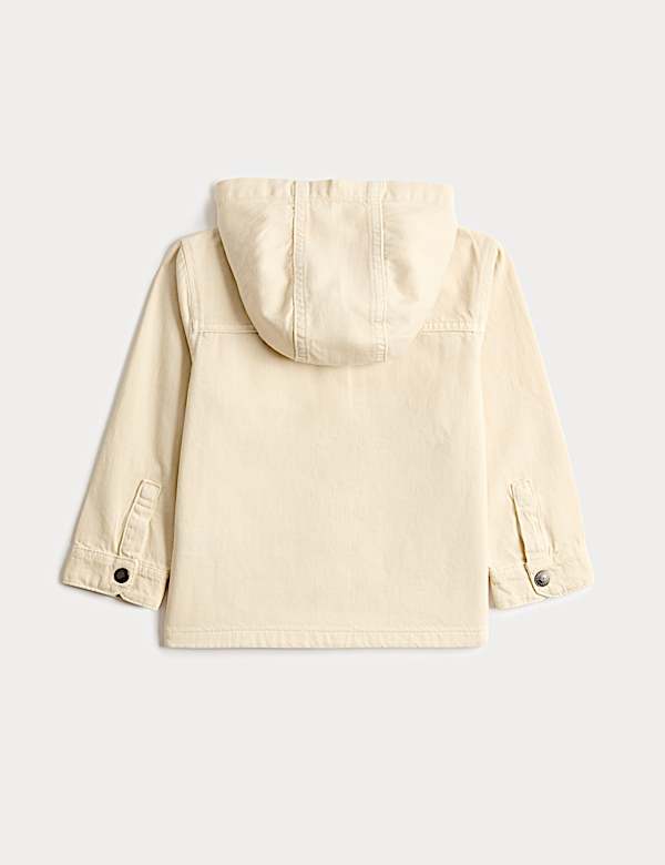 Camisa denim con capucha 100 % algod&oacute;n (2-8 a&ntilde;os) - ES