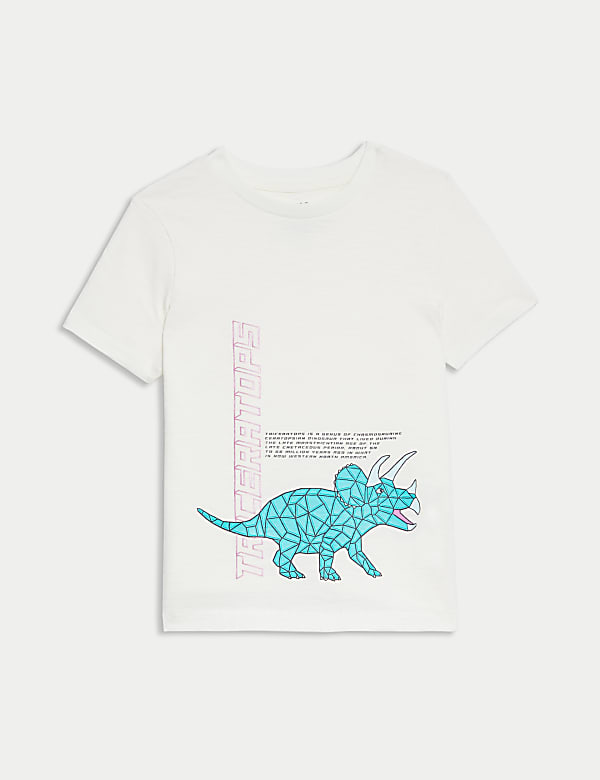 T-shirt 100&nbsp;% coton à motif dinosaure (du 2 au 8&nbsp;ans) - LU