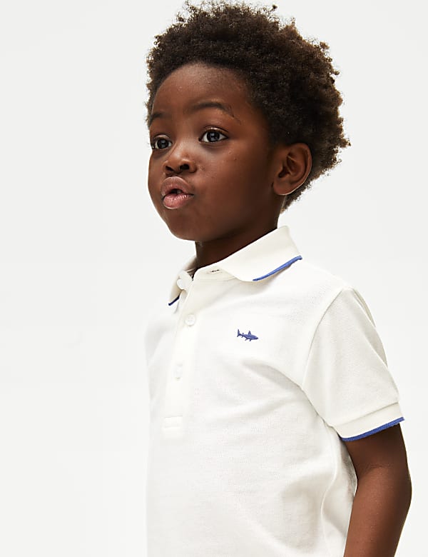 Pure Cotton Polo Shirt (2-8 Yrs) - NO