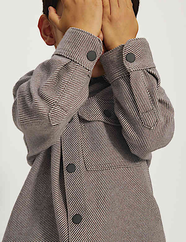 Pure Cotton Brushed Striped Shirt (2-8 Yrs) - CH