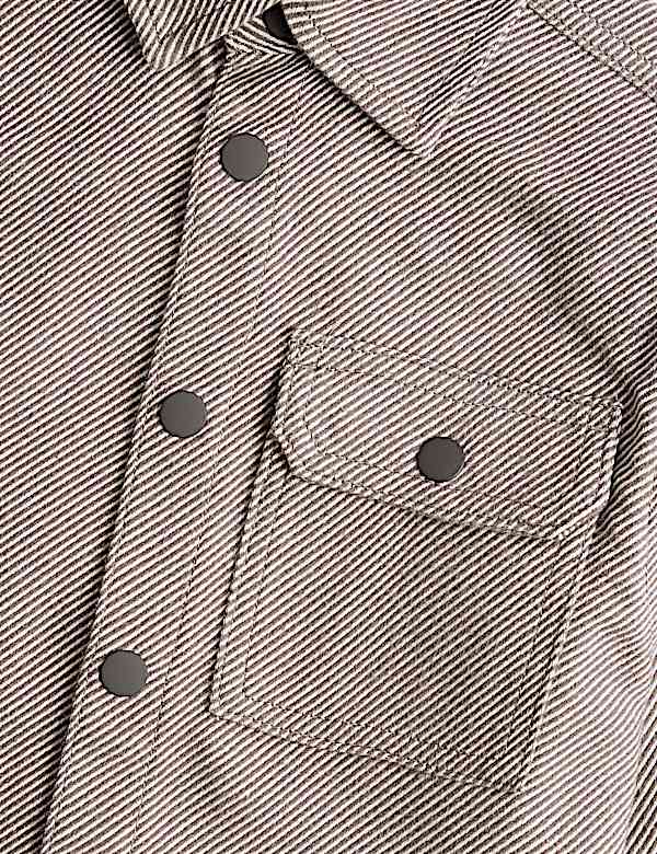 Pure Cotton Brushed Striped Shirt (2-8 Yrs) - CH