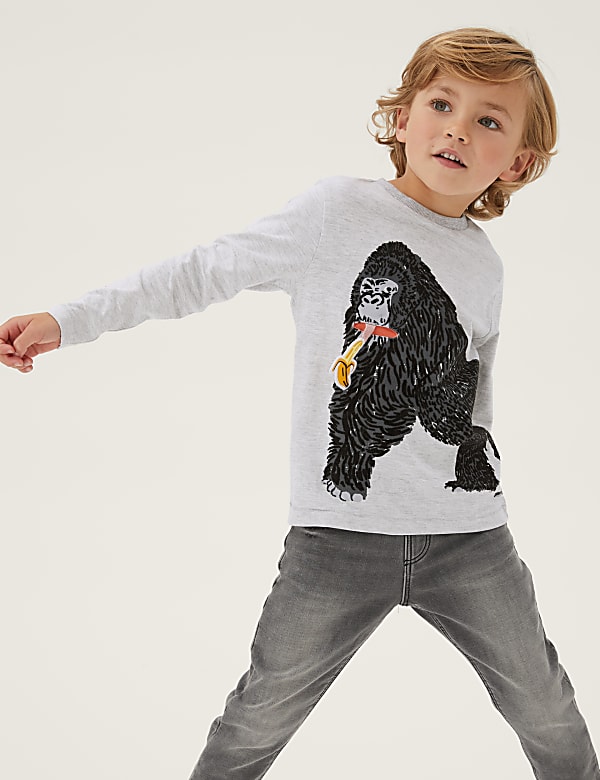Cotton Rich Animal Top (2-7 Yrs)