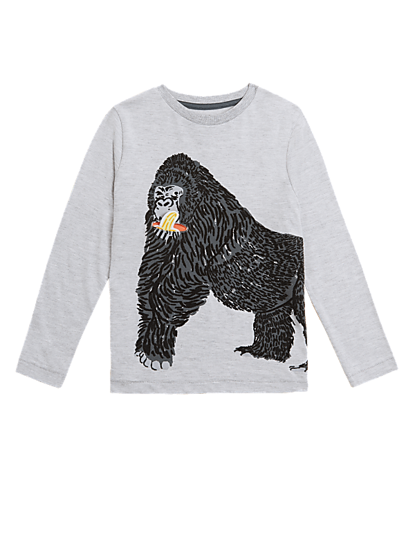 Cotton Rich Animal Top (2-7 Yrs)