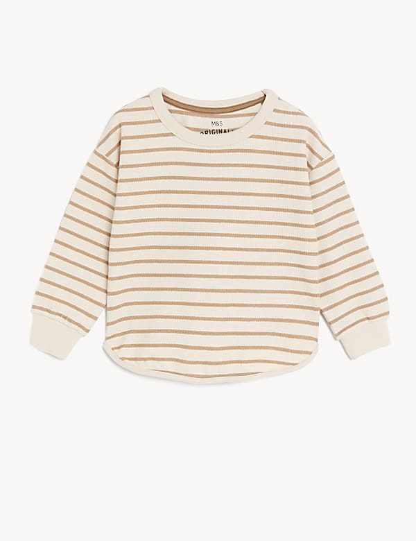 Cotton Rich Striped Sweatshirt (2-8 Yrs) - OM