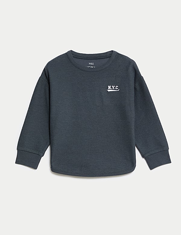 Cotton Rich Textured Top (2-8 Yrs) - MX