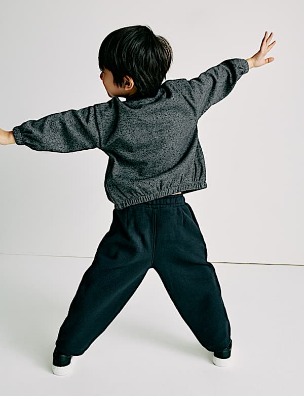 Cotton Blend Jersey Bomber Jacket (2-8 Yrs) - GR