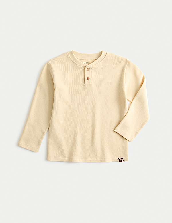 Pure Cotton Waffle Top (1-10 Yrs) - CH