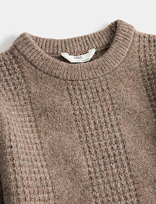 Textured Knitted Jumper (2-8 Yrs)