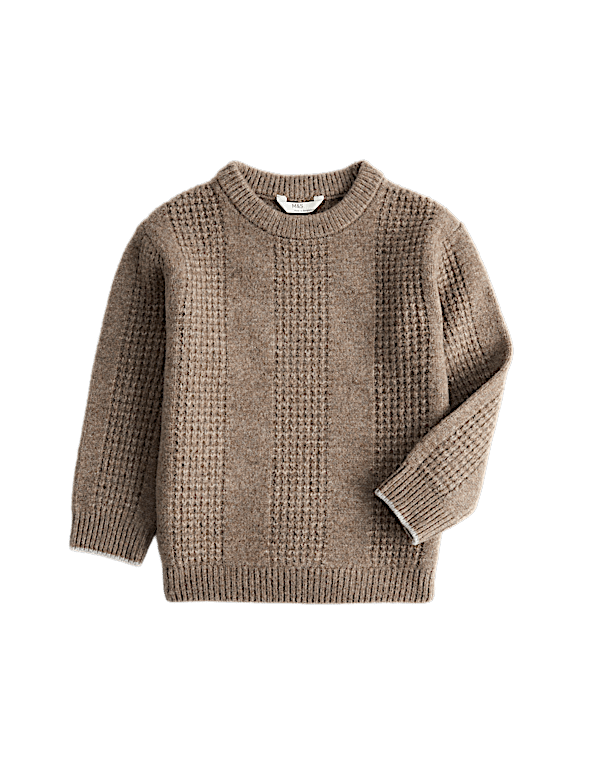 Textured Knitted Jumper (2-8 Yrs)