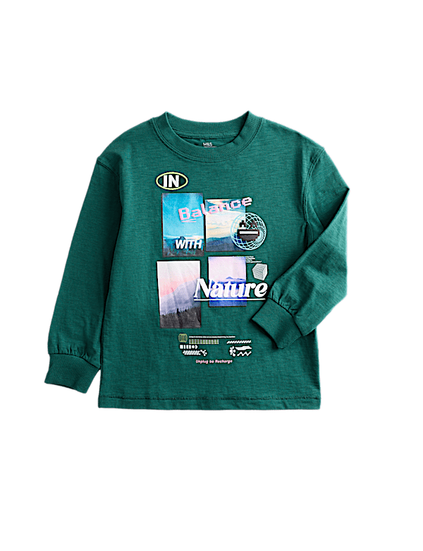Pure Cotton Graphic Sweatshirt (2-8 Yrs)