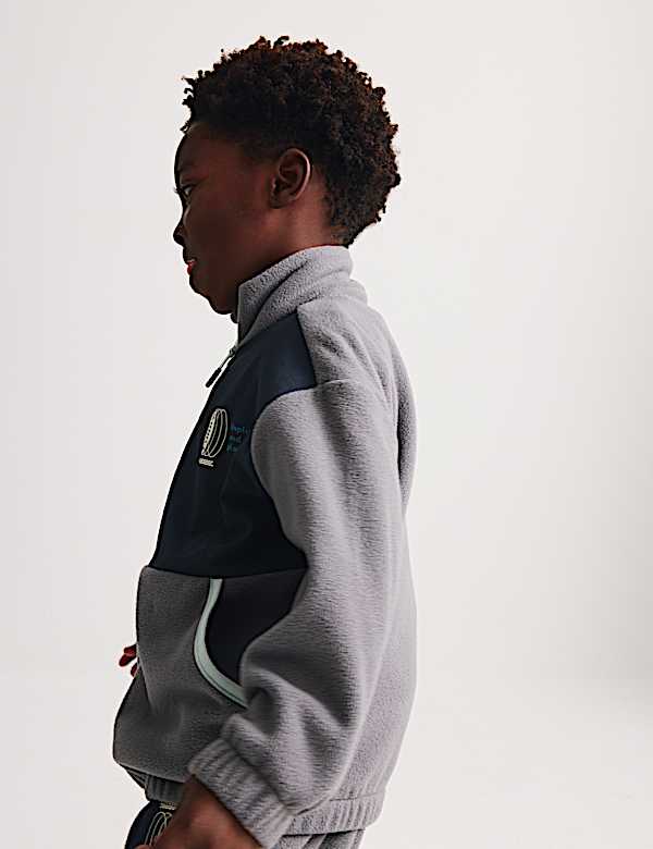 ז'קט פליז Unplug and Play עם רוכסן מלא (2&rlm;-8 שנים) - IL