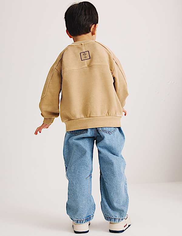 Cotton Rich Badge Sweatshirt (2-8 Yrs) - ES
